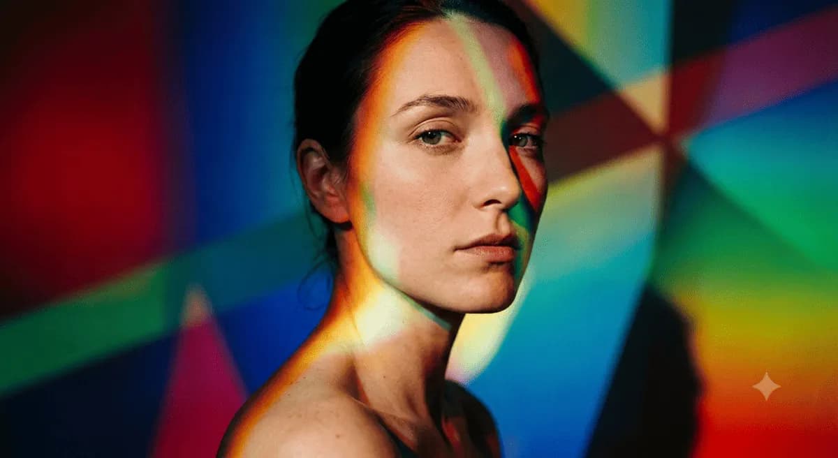 Portrait intense évoquant le lien entre addiction et trauma d'attachement